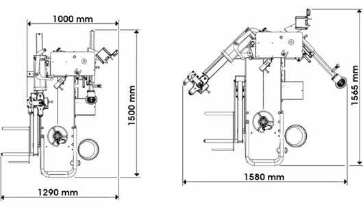 M830 LL (Dimensions)